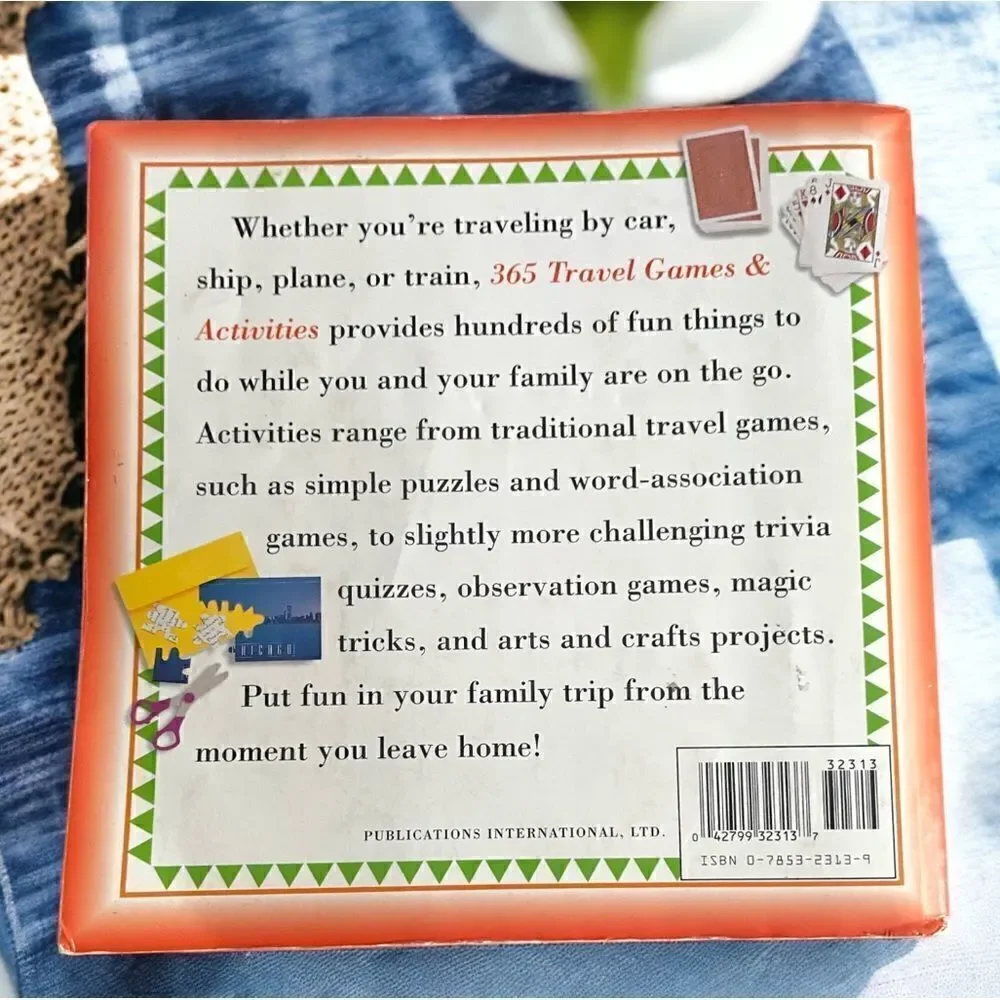 365 Travel Games & Activities Book l Paperback l Solutions Included l Pages: 240